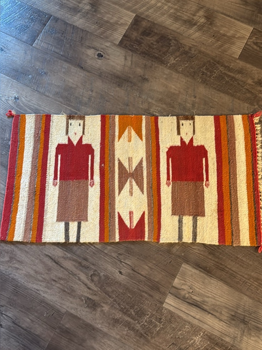 Hand Woven Navajo Rug Vintage